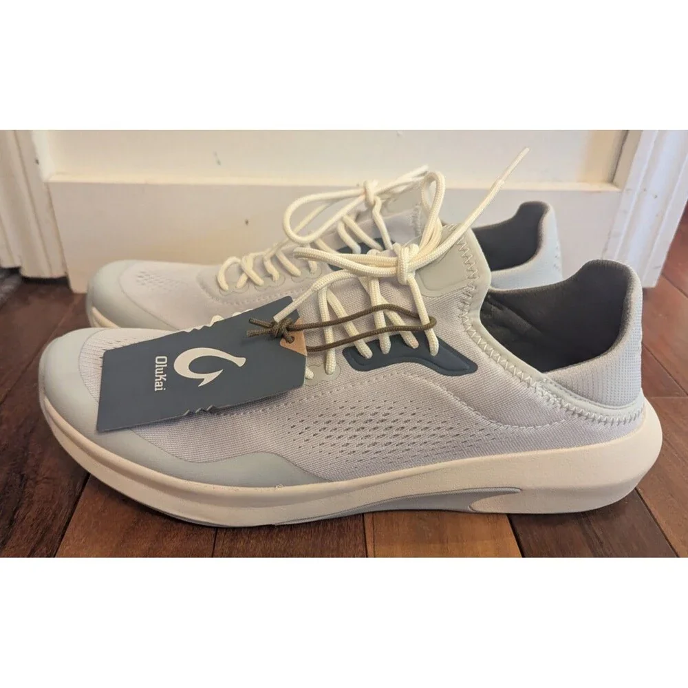 Olukai Shoes Sneakers Mens Size 11 Vapor Blue Kaholo Nautical Travel Boat